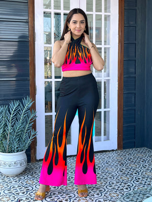 TANDUL Women Bold Flame Printed Co-ord Set