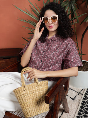 TANDUL Women Printed Multicolor Shirt