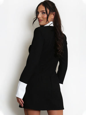 TANDUL  Women Fit and Flare Black Dress
