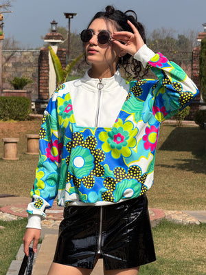 TANDUL Women Vibrant Floral Printed Sweatshirt