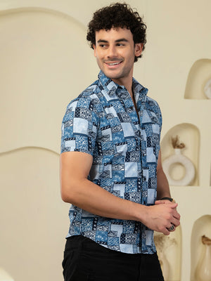 TANDUL Men Printed Casual Multicolor Shirt