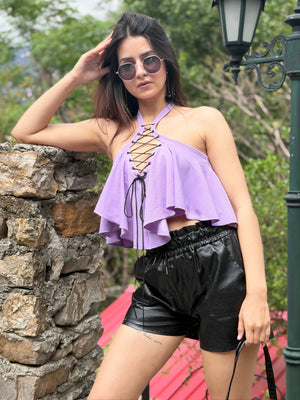 TANDUL Women Stunning Lavender Top