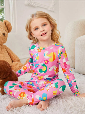TANDUL  Girls Casual T-shirt Trouser  (Multicolor)