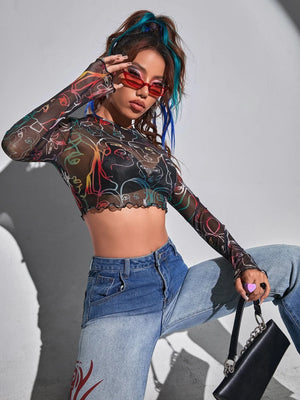 TANDUL  Casual Regular Sleeves Printed Women Multicolor Top