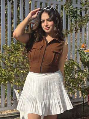 TANDUL Women Stylish Brown Top