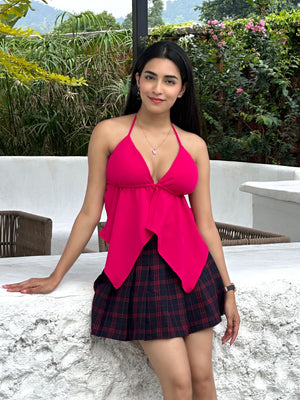 TANDUL Women Stylish Fuchsia Pink Bralet Top
