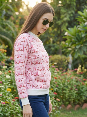 TANDUL Women Full Sleeve Printed Sweatshirt