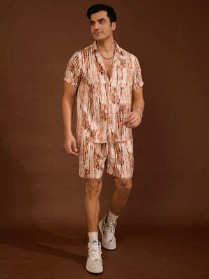 TANDUL Shirt Regular Shorts Co-ords Set