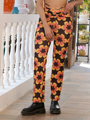TANDUL Women's Printed Trouser