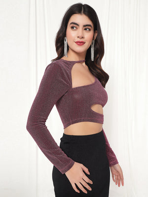 TANDUL Casual Regular Sleeves Solid Women Pink Top