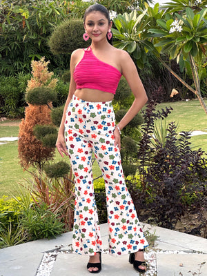 TANDUL Multicolor Floral Printed Trouser
