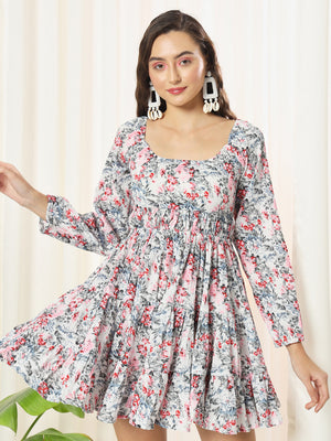 TANDUL  Women Fit and Flare Multicolor Dress