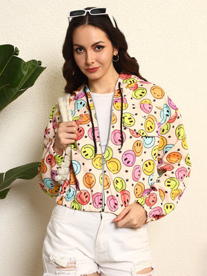 TANDUL Women Smile Printed Jacket