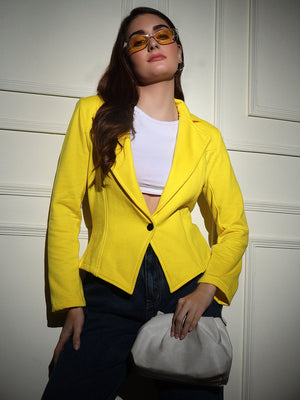 TANDUL  Polyester Solid Coat For Women