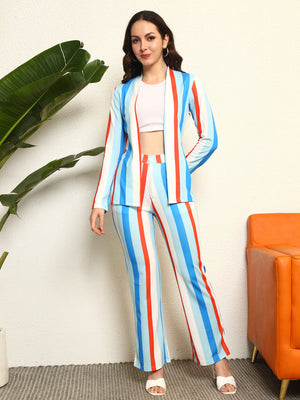 TANDUL Women Striking Striped Co-ord Set