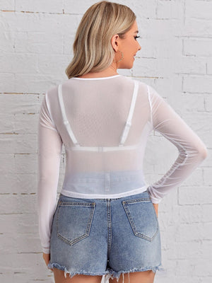 TANDUL  Casual Regular Sleeves Solid Women White Top