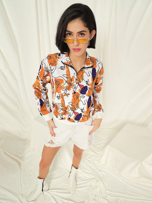 TANDUL  Women Full Sleeve Printed Sweatshirt