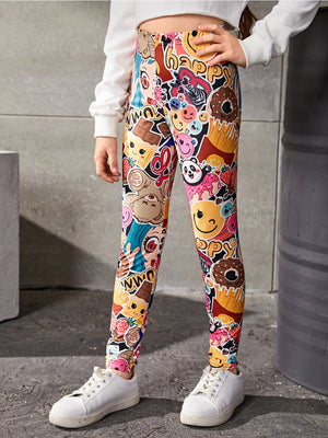 TANDUL  Legging For Girls  (Multicolor Pack of 1)