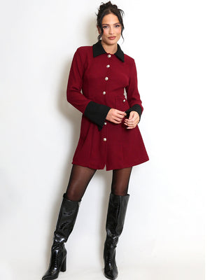 TANDUL  Women Fit and Flare Red Dress