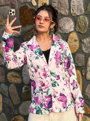 TANDUL Women Multicolor Floral Printed Blazer
