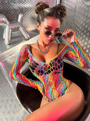 ELTIRE Multi Color One Piece Stocking Set