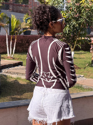 TANDUL Women Striking Black Top