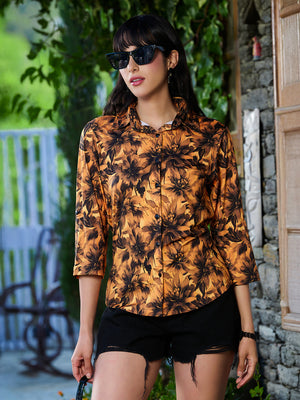 TANDUL Women Sunflower Printed Shirt