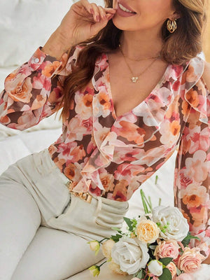 TANDUL  Casual Regular Sleeves Printed Women Multicolor Top