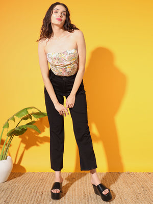 TANDUL  Casual Sleeveless Printed Women Multicolor Top