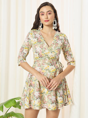 TANDUL  Women Fit and Flare Multicolor Dress
