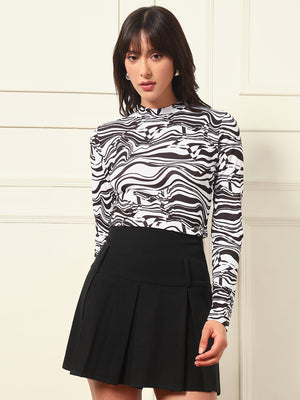 TANDUL Casual Regular Sleeves Printed Women Multicolor Top