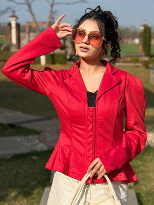 TANDUL Polyester Solid Coat For Women