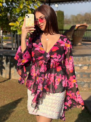TANDUL Women Exquisite Floral Top