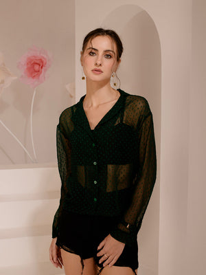 TANDUL  Women Regular Fit Solid Built-up Collar Casual Shirt