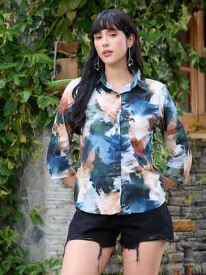 TANDUL Women Multicolor Printed Shirt