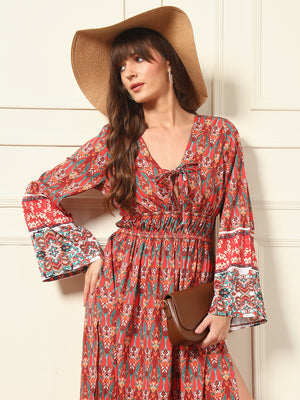 Women Maxi Multicolor Dress