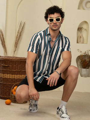 TANDUL Men Printed Casual Multicolor Shirt