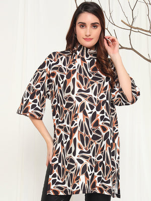 TANDUL  Casual Regular Sleeves Printed Women Multicolor Top