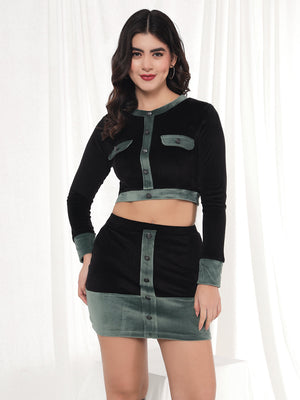 TANDUL Top Skirt Co-ords Set