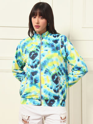 TANDUL Full Sleeve Tie Dye Printed Jacket