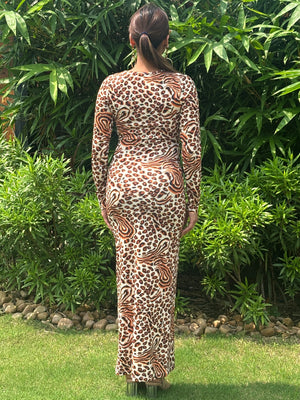 TANDUL Women Stunning Leopard Printed Dress