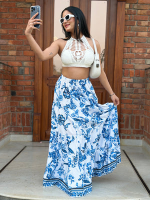 TANDUL Women Stunning Floral Printed Skirt