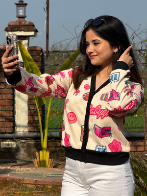 TANDUL Women Cartoon Printed Jacket