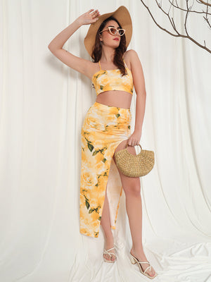 TANDUL Top Skirt Co-ords Set