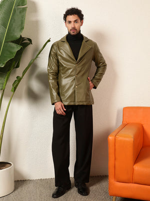 TANDUL Men's Solid Single Breasted Blazer