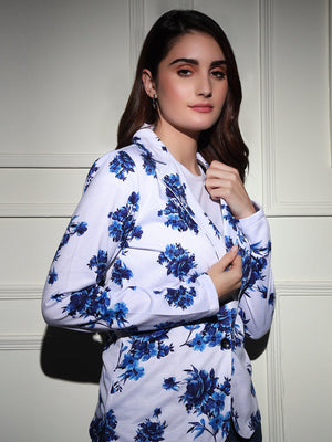 TANDUL  Polyester Floral Print Coat For Women