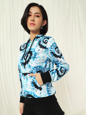 TANDUL  Women Full Sleeve Printed Hooded Sweatshirt