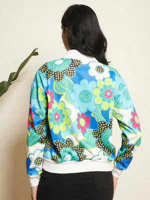 TANDUL Women Vibrant Floral Printed Sweatshirt