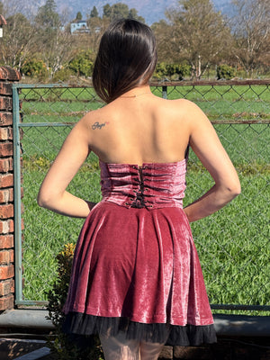 TANDUL Women Luxurious Pink Velvet Co-ord Set