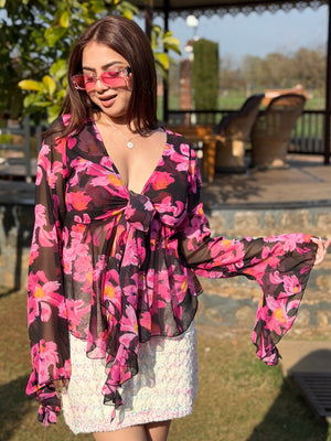 TANDUL Women Exquisite Floral Top